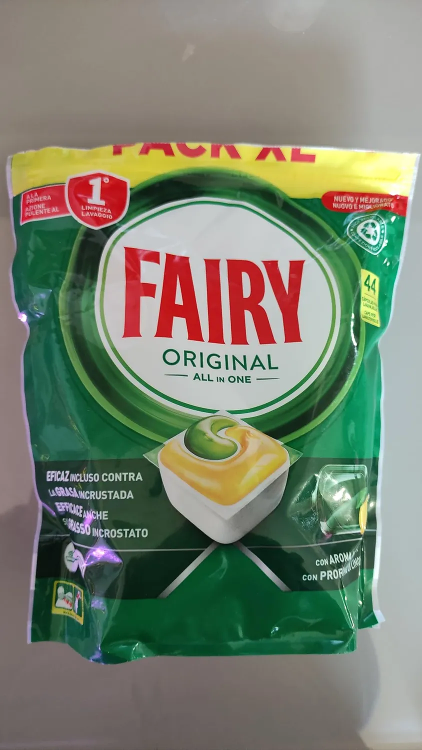 Fairy Original Limone pastiglie lavastoviglie 44 capsule brillanti