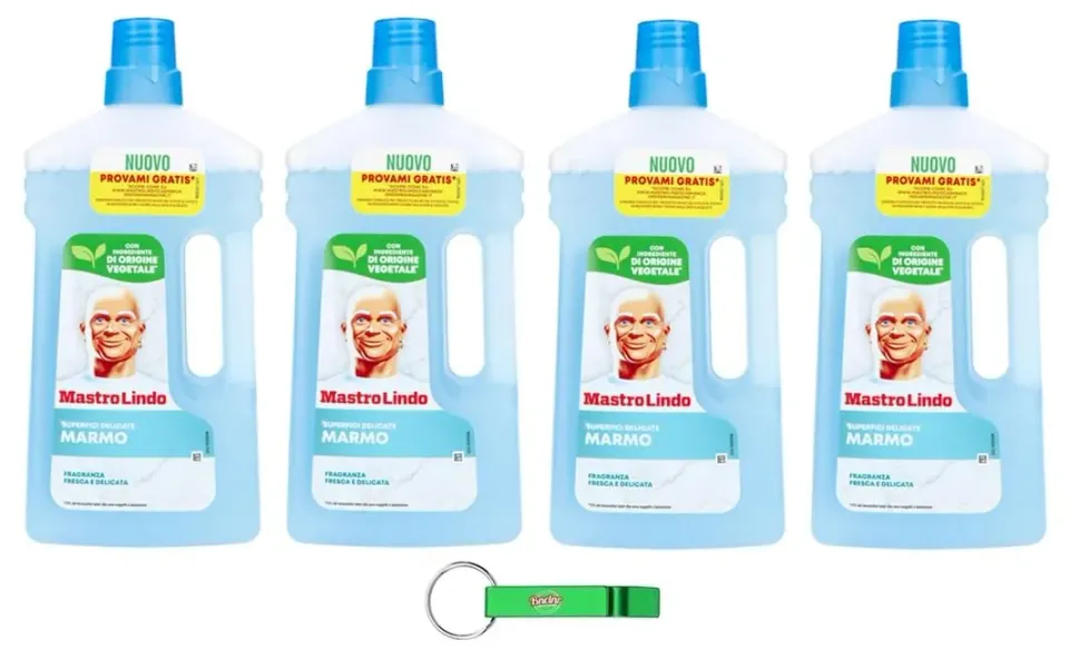 Mastro Lindo Marmo detergente pavimenti 4x930ml delicato