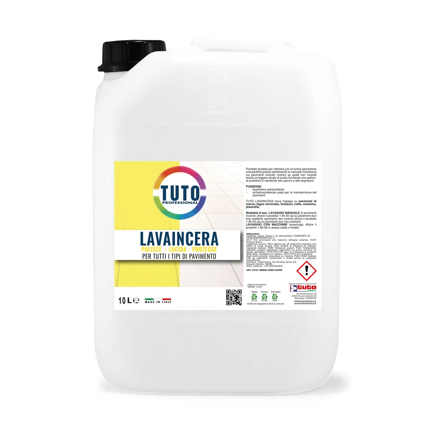 Tuto Chimica Lavaincera detergente pavimenti 1 L autolucidante