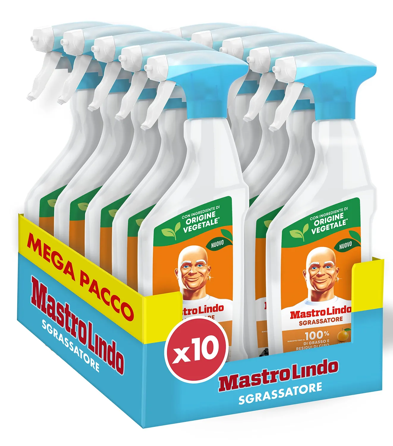Mastro Lindo Multiuso sgrassatore mandarino 10x800ml