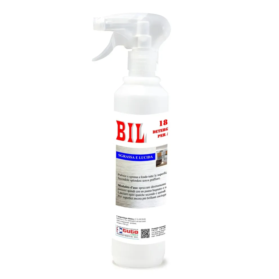 Tuto Chimica Bil 18 detergente acciaio inox 500ml brillante