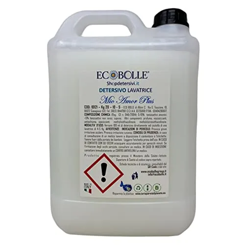 Ecobolle Mio Amor Plus detersivo lavatrice 5 kg profumato