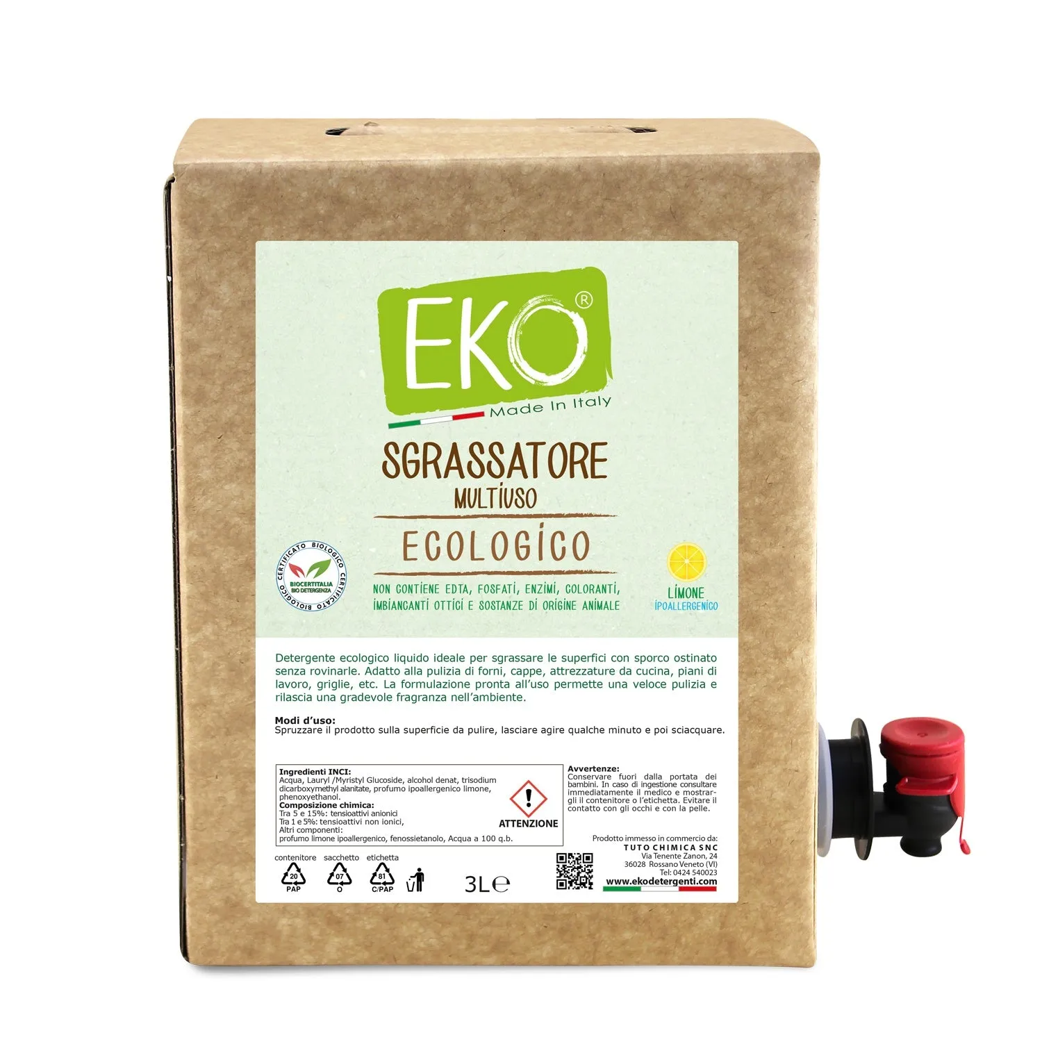 Tuto Chimica Eko sgrassatore multiuso 500 ml senza profumo