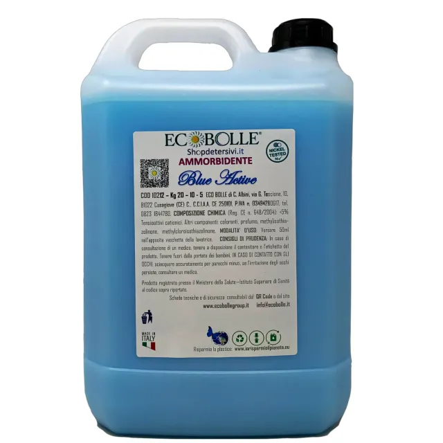 Ecobolle Blue Active ammorbidente 5kg fresco concentrato