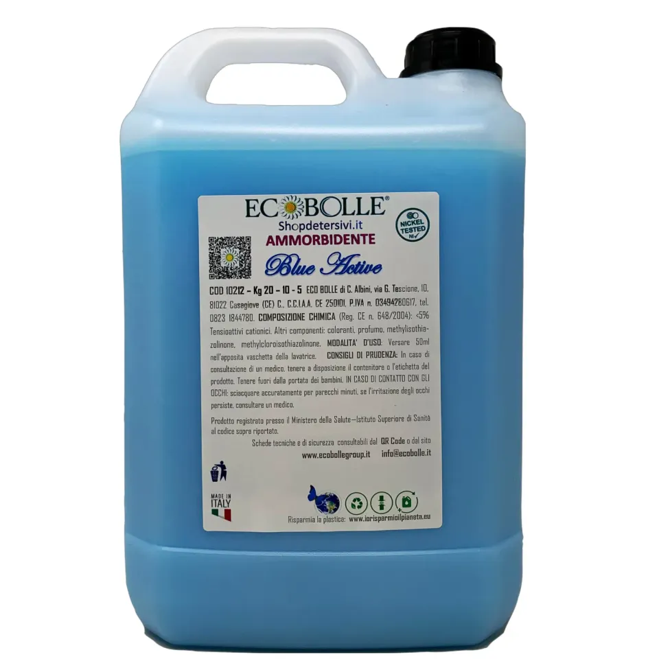 Ecobolle Blue Active ammorbidente 5kg fresco concentrato