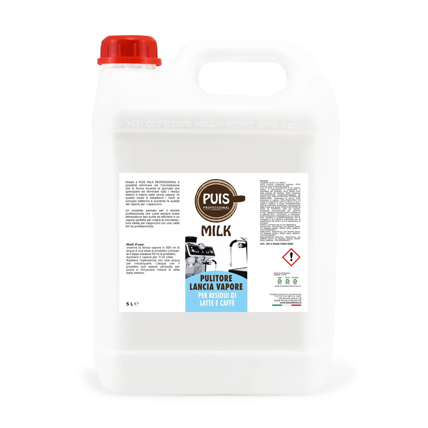 Puis Milk pulitore lancia vapore 1L latte