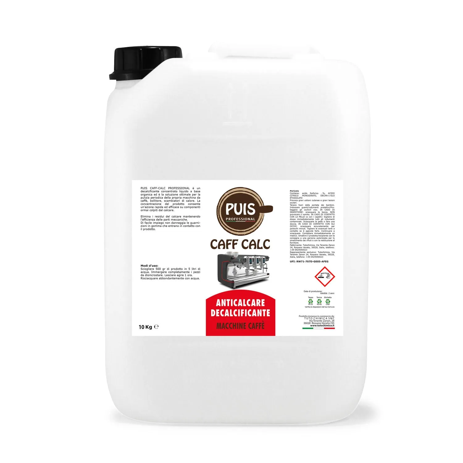 Tuto Chimica Puis Caff-Calc decalcificante caffe 1 kg liquido