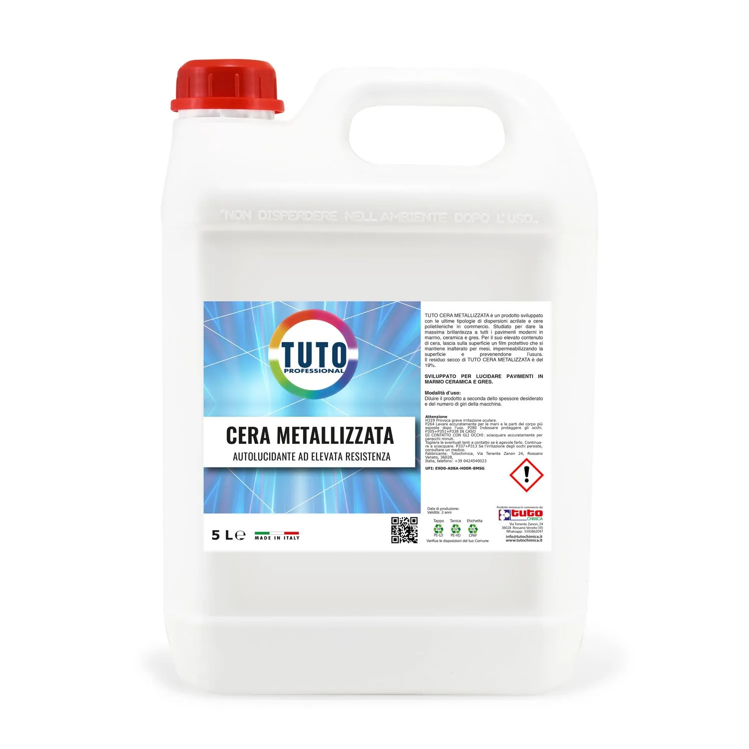 Tuto Chimica Cera Metallizzata cera pavimenti 1L brillante