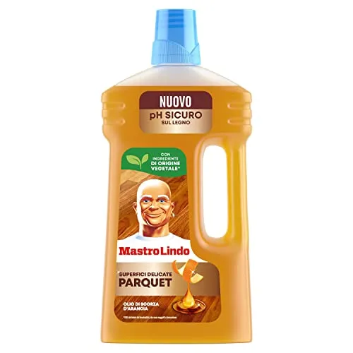 Mastro Lindo Detersivo pavimenti legno 12x930ml arancia