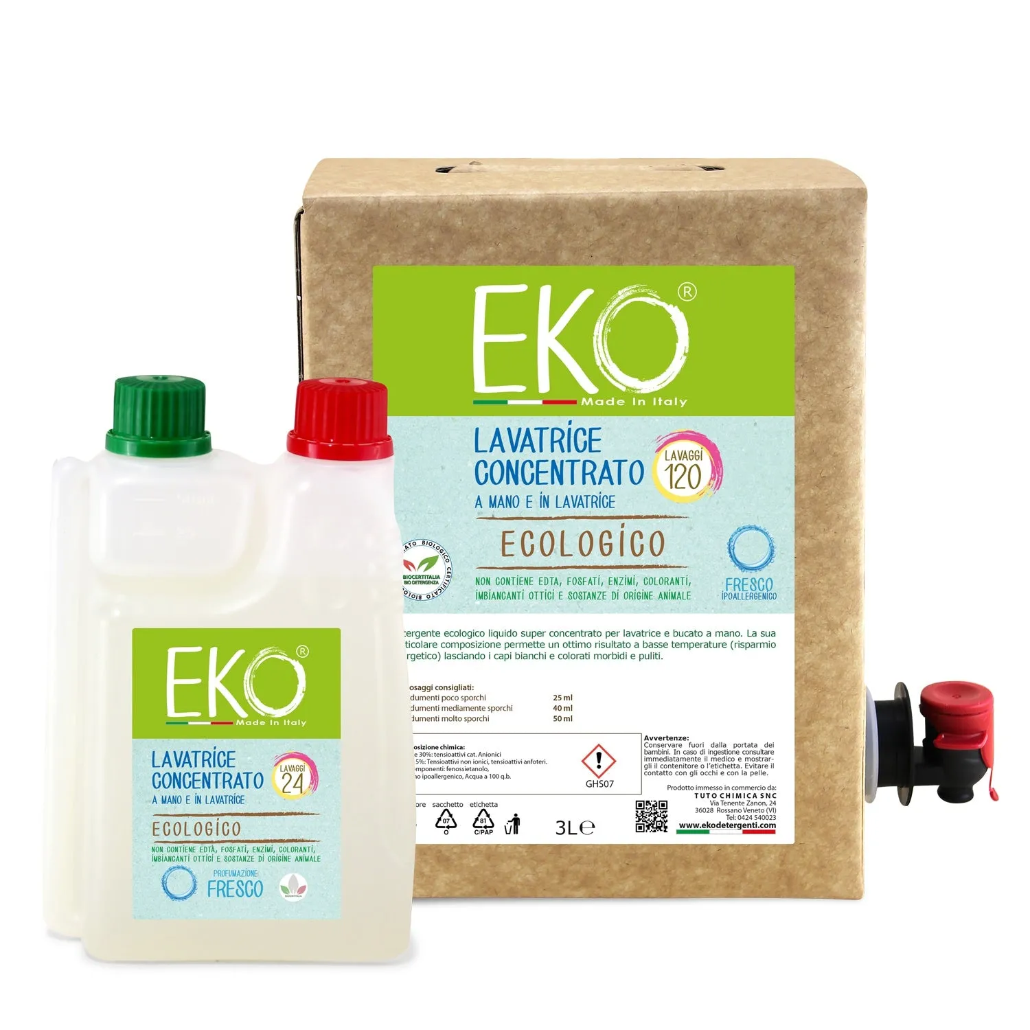 Eko Tuto Chimica Kit Bucato Box 3L+600ml lavanda