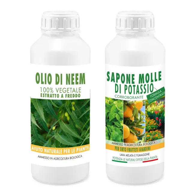 Tuto Chimica Eko Sapone Molle Potassio + Olio Neem kit 1L+1L