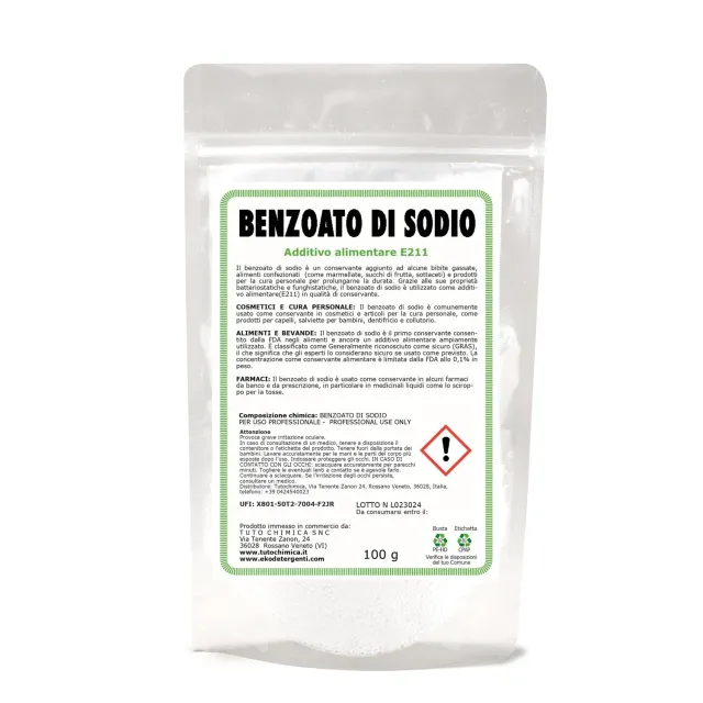 Tuto Chimica Benzoato di Sodio E211 conservante 100g puro