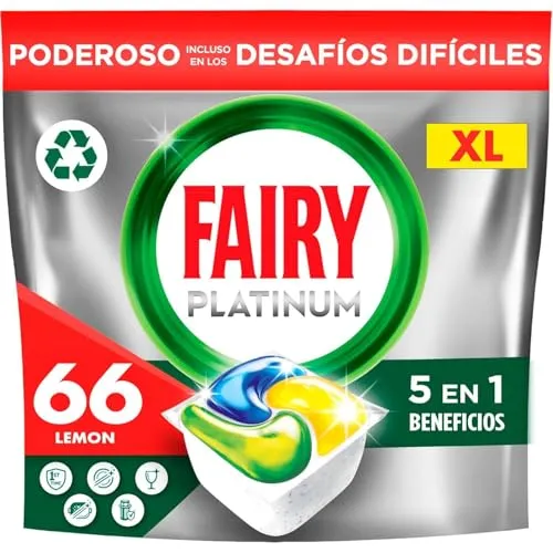Fairy Platinum Limone pastiglie lavastoviglie 66 capsule ciclo breve