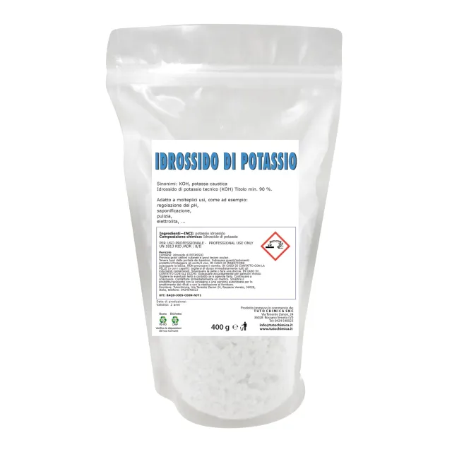 Tuto Chimica Idrossido di Potassio KOH 400 g puro tecnico
