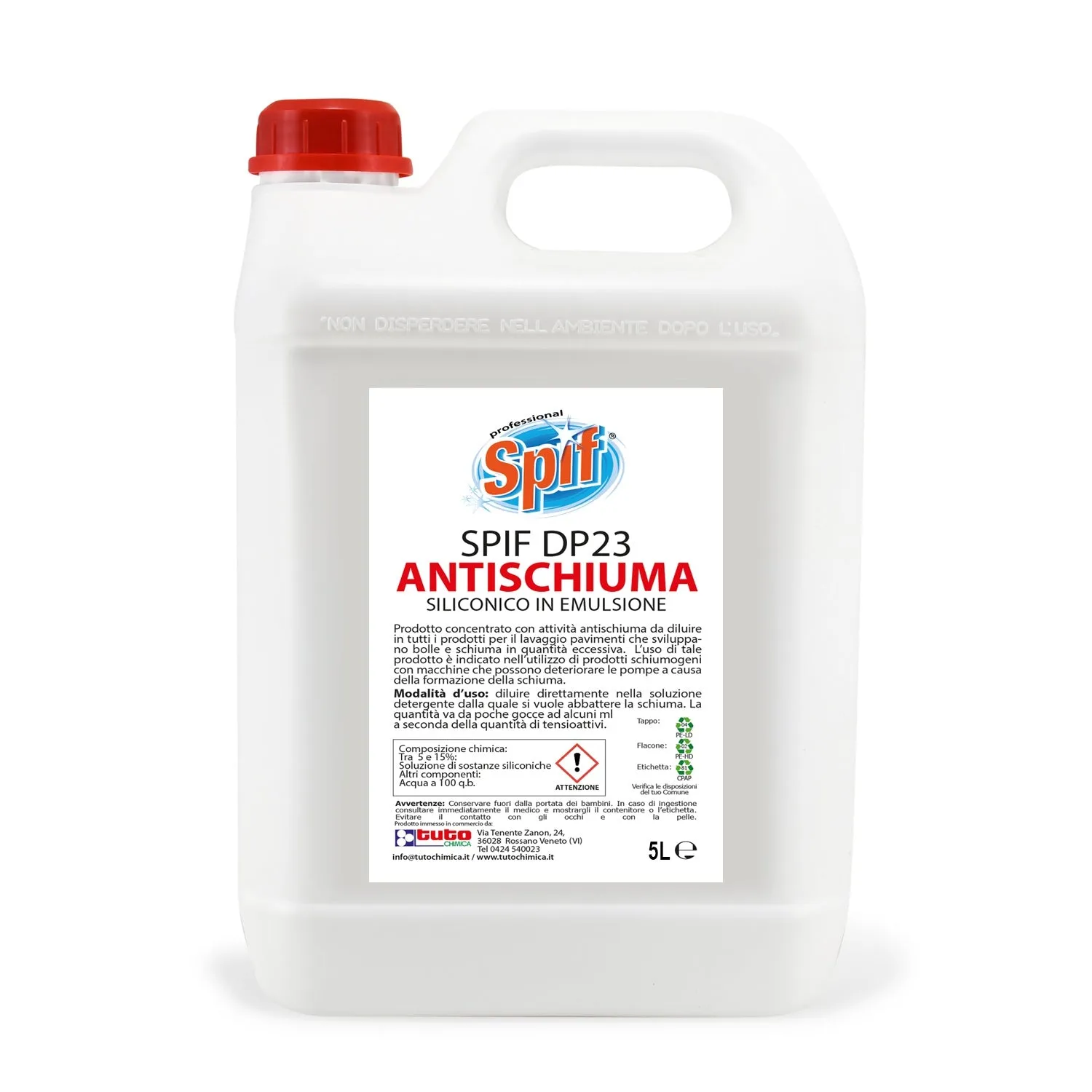 Spif DP23 antischiuma concentrato 500ml lavasciuga