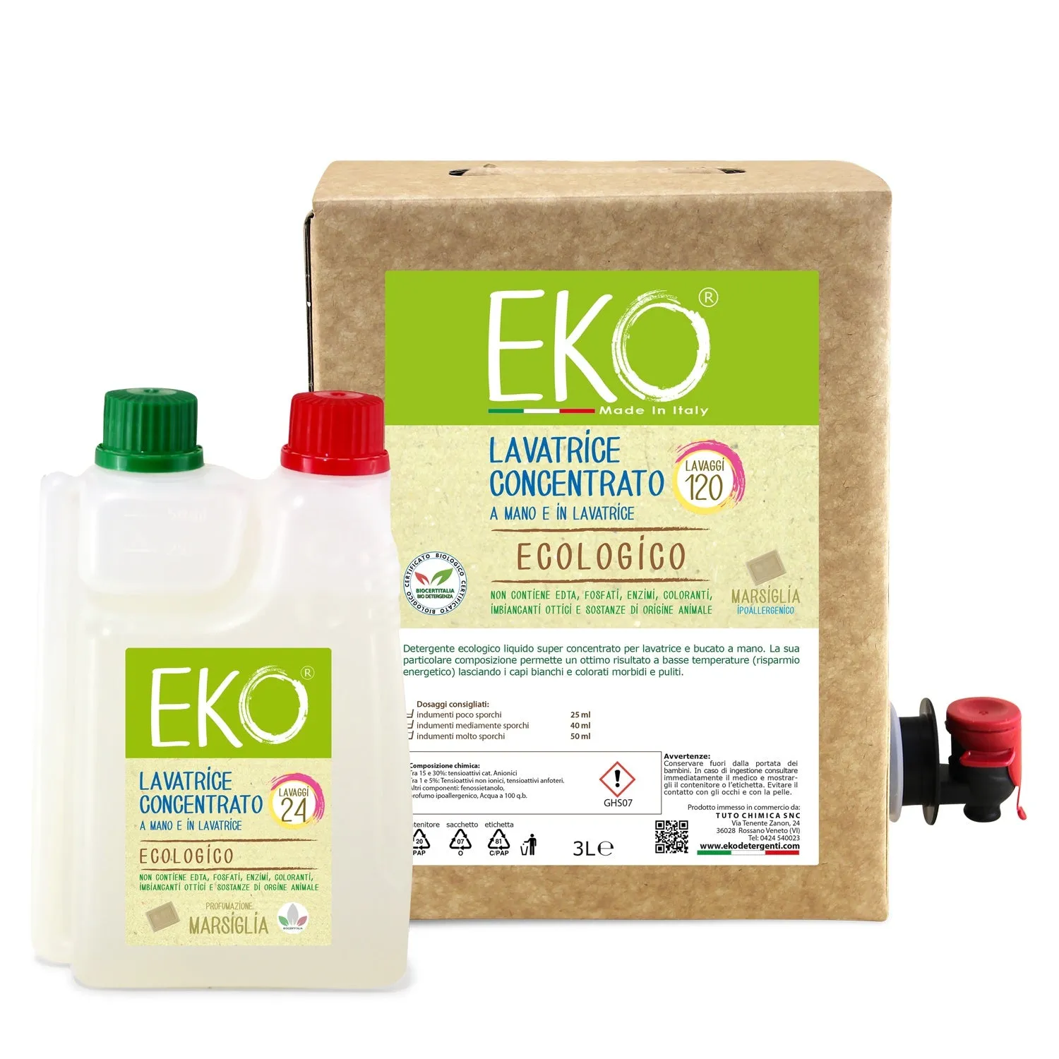 Eko Tuto Chimica Kit Bucato Box 3L+600ml lavanda