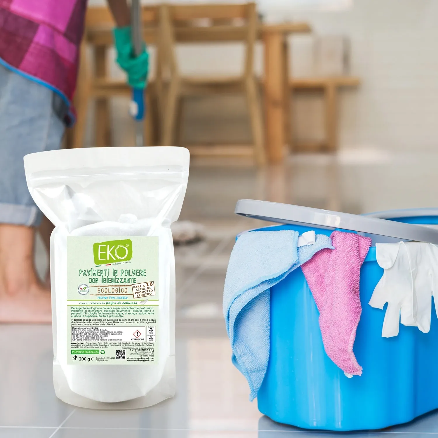 Tuto Chimica Eko Pavimenti polvere 200 g igienizzante