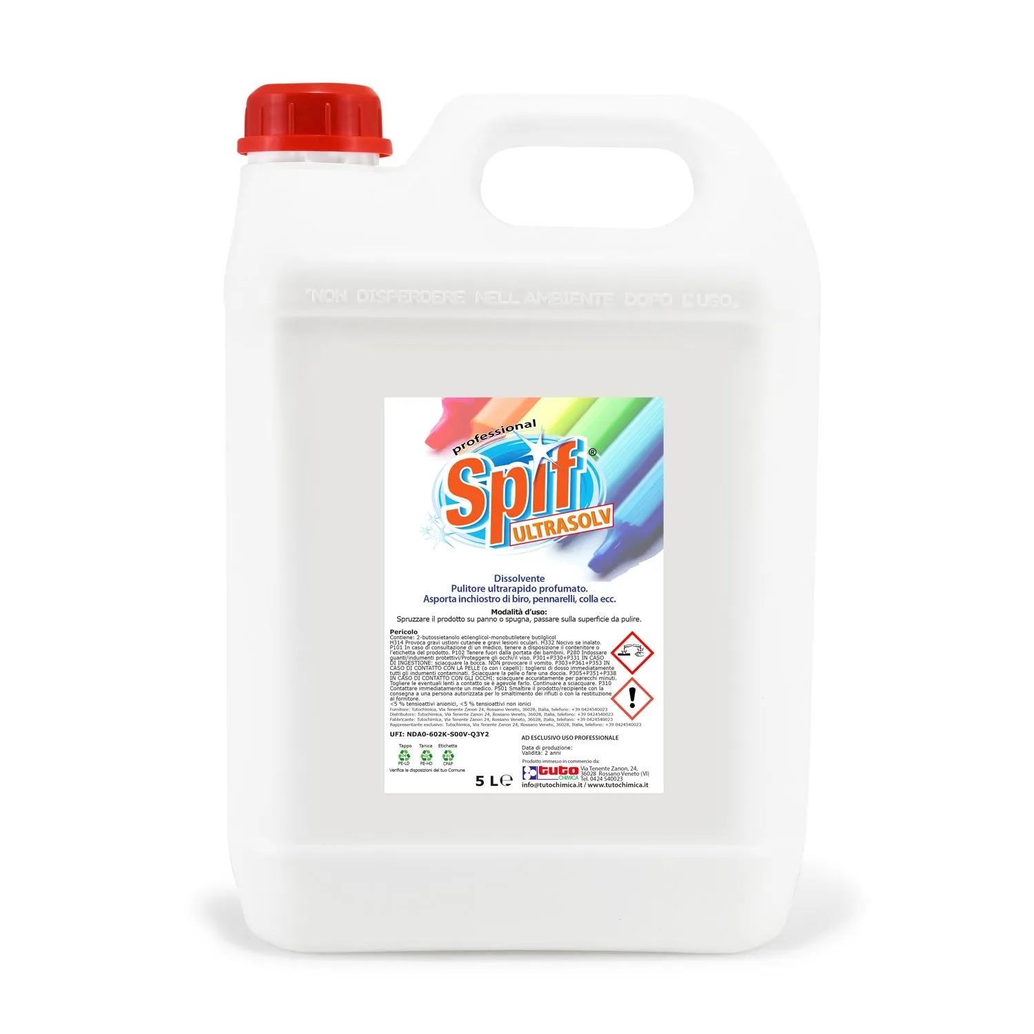 Tuto Chimica Spif Ultrasolv pulitore inchiostri 250ml rapido