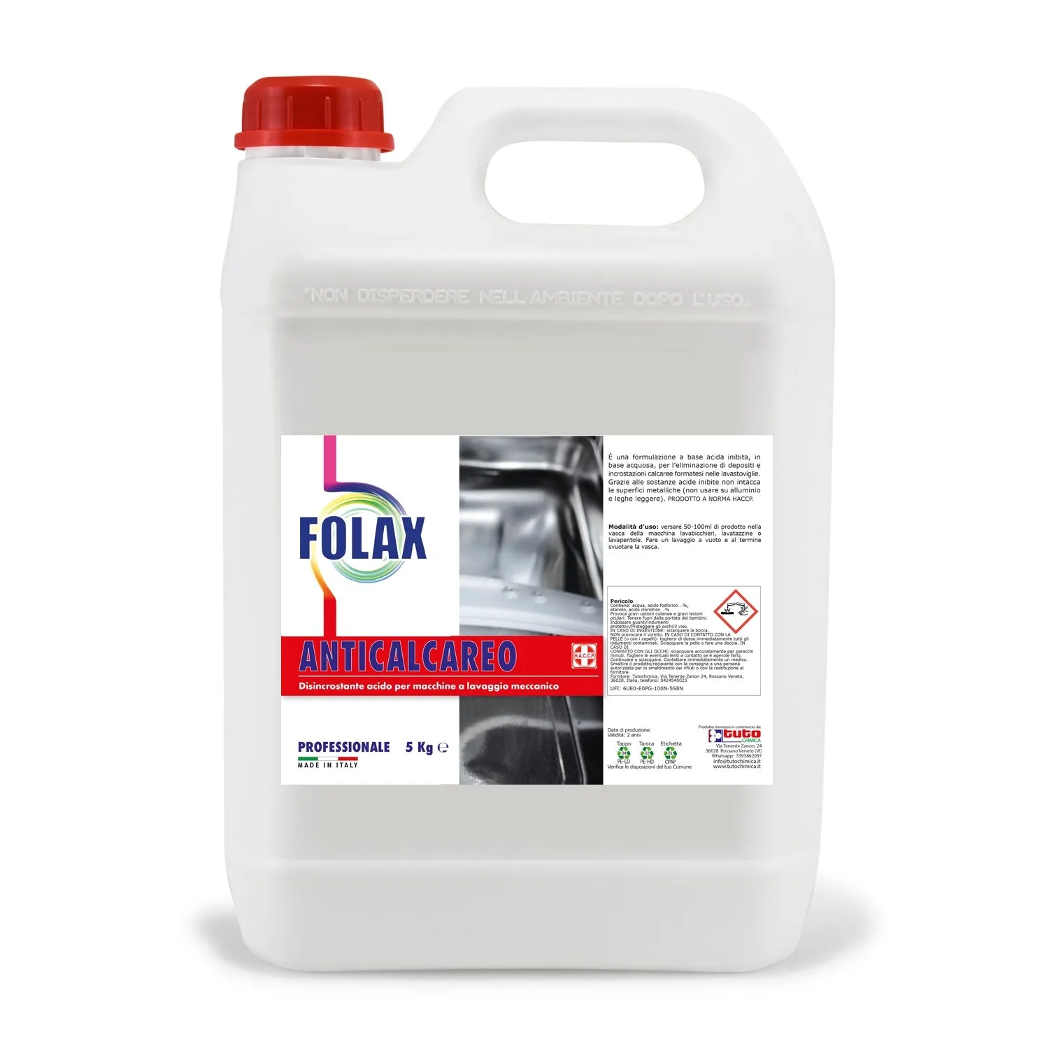 Tuto Chimica Folax detergente anticalcare 500 g