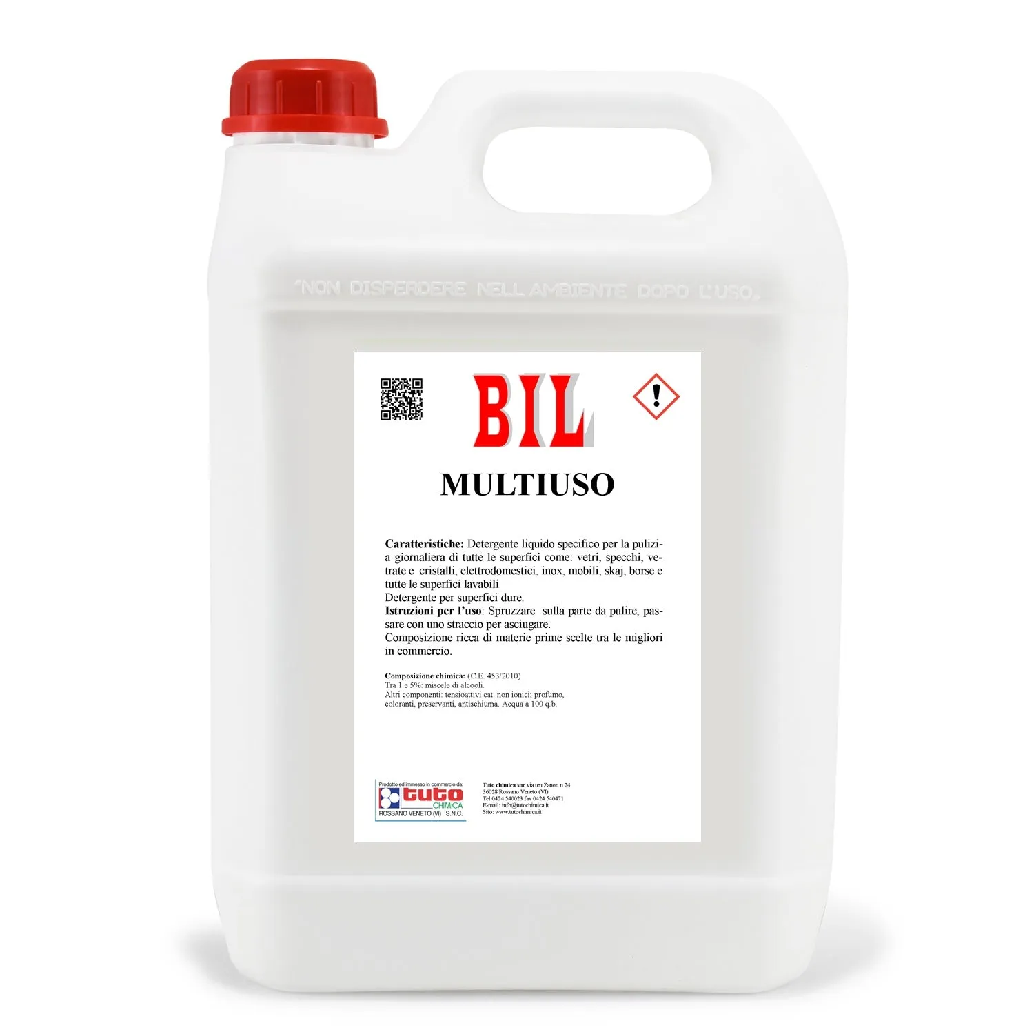 Tuto Chimica Bil detergente multiuso spray 500 ml vetri e superfici