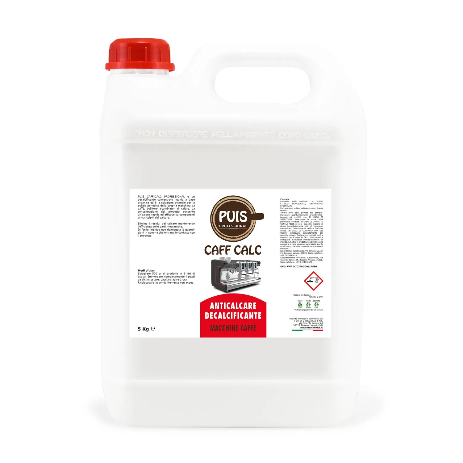 Tuto Chimica Puis Caff-Calc decalcificante caffe 1 kg liquido