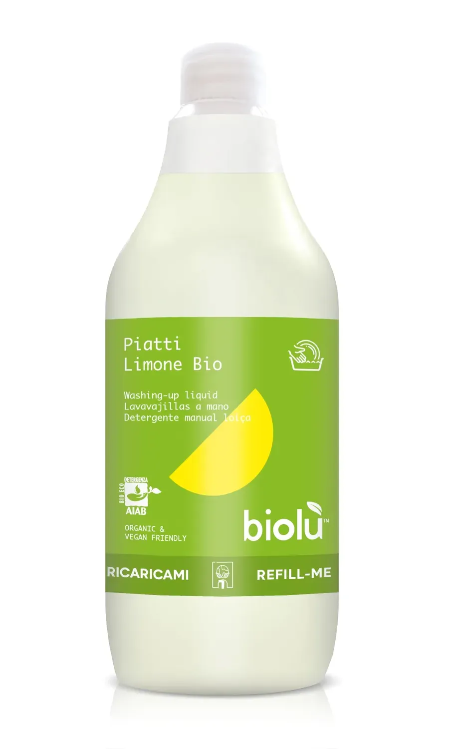 Biolù Piatti Detersivo Limone 1L Naturale Sgrassante