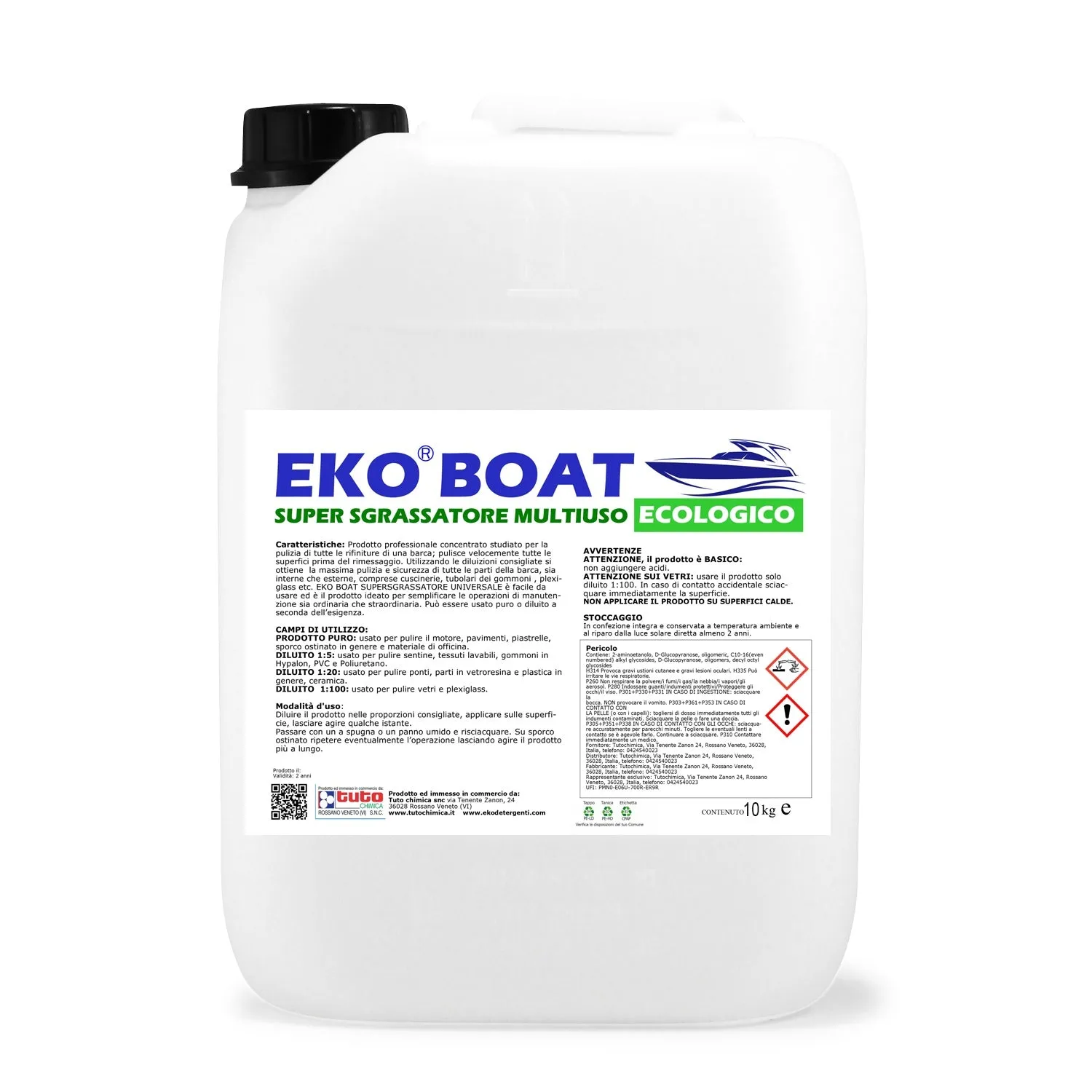 Tuto Chimica Eko Boat sgrassatore barche 1,1 Kg marino