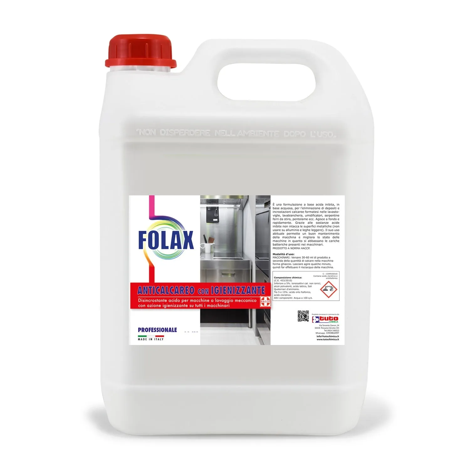 Tuto Chimica Folax anticalcare igienizzante lavastoviglie 500g