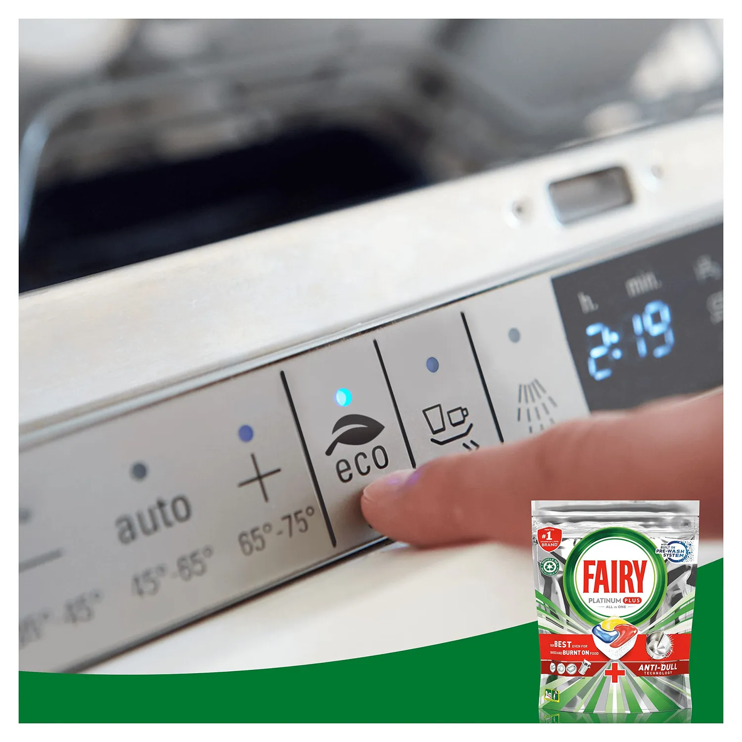 Fairy Platinum Plus pastiglie lavastoviglie limone 100 pz anti-opaco