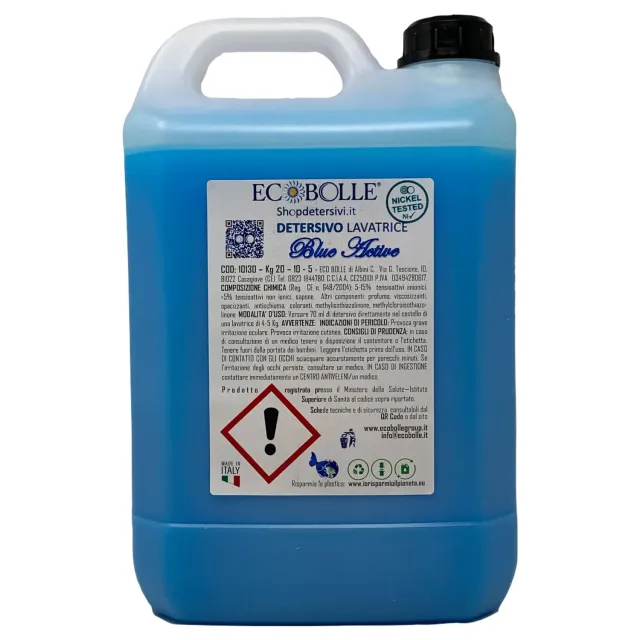 Ecobolle Blue Active detersivo lavatrice 5kg super profumato