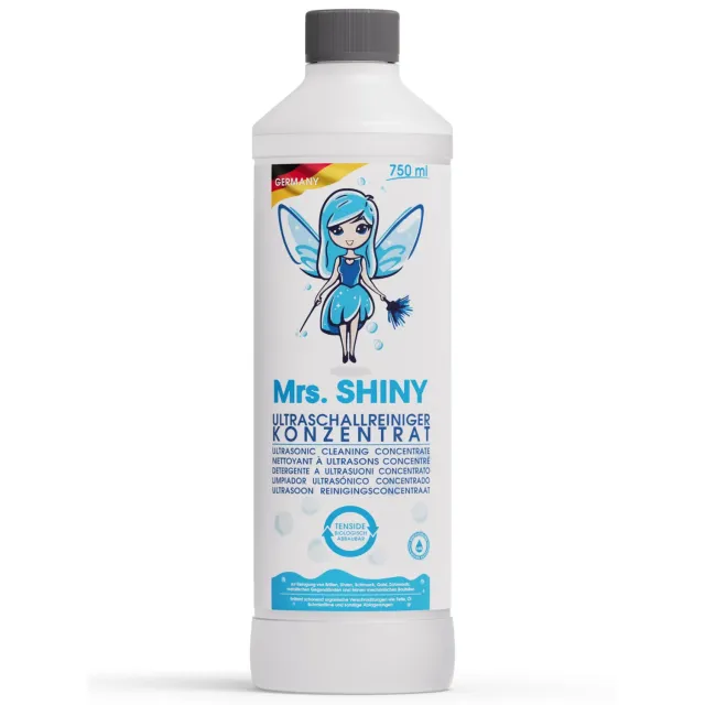 Mrs. Shiny concentrato detergente ultrasuoni 750 ml senza profumo