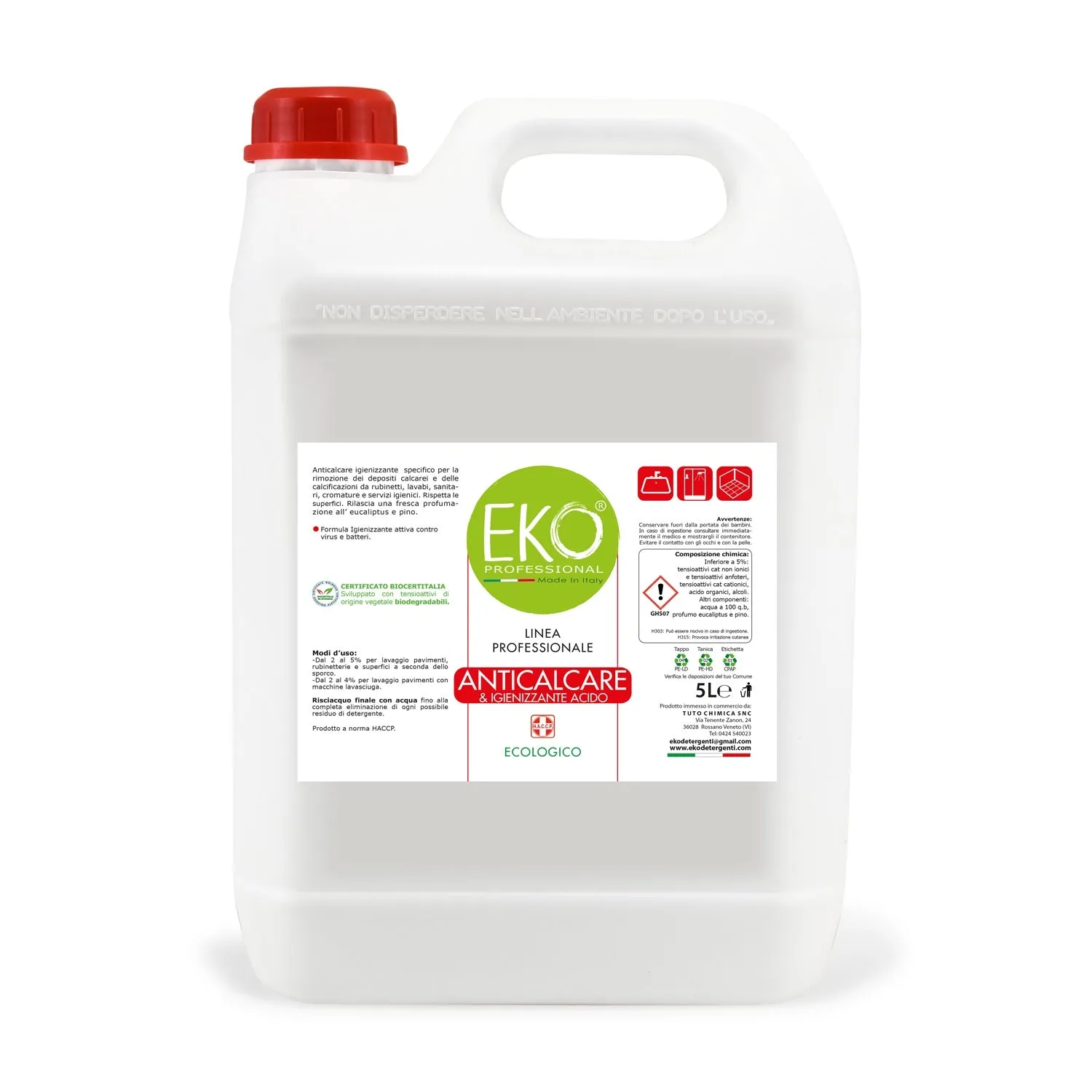 Tuto Chimica Eko Professional anticalcare 500 ml eucalipto