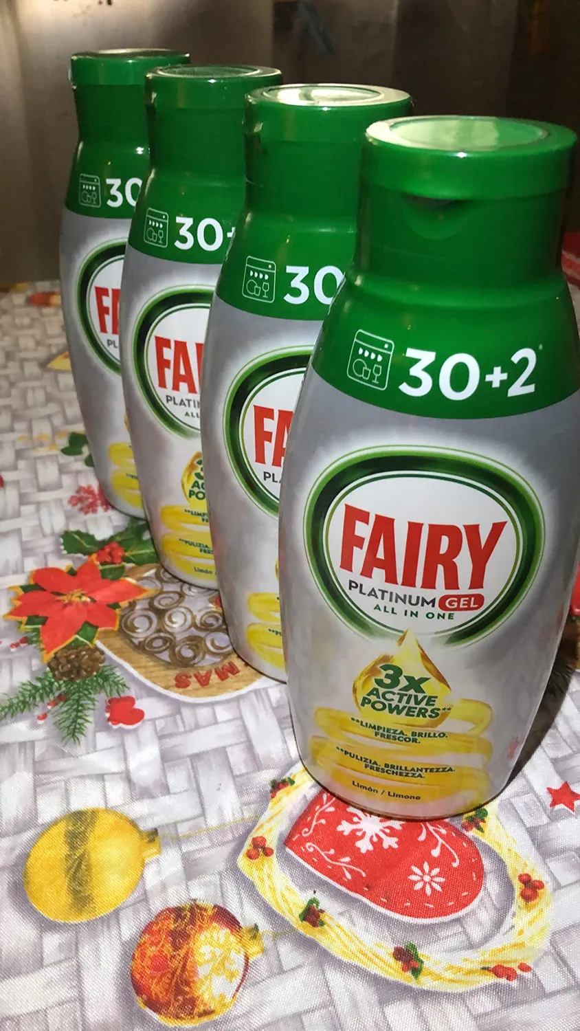 Fairy Platinum Gel lavastoviglie 128 lavaggi limone