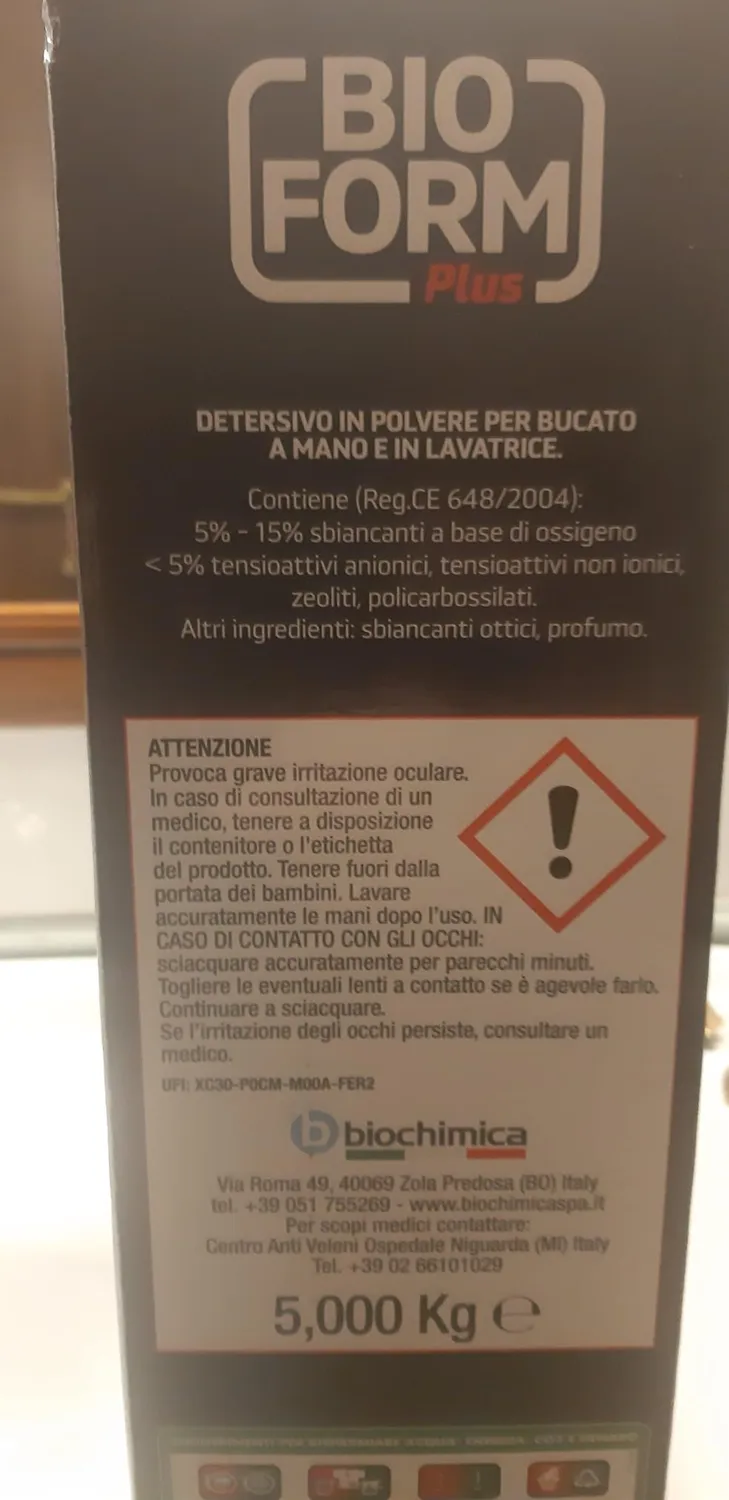Bioform Plus Ossigeno Attivo detersivo bucato 100 lavaggi 5,5 kg