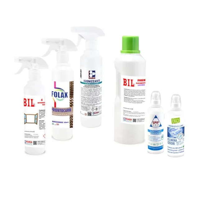 Tuto Chimica Kit Igiene Centri Estetici 6 detergenti