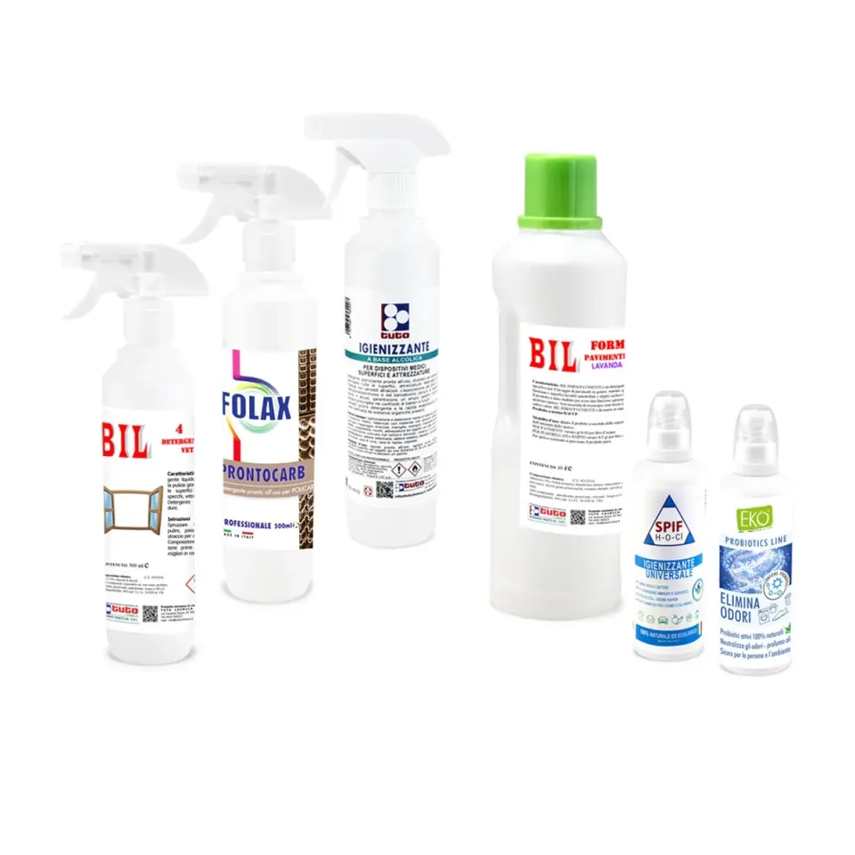 Tuto Chimica Kit Igiene Centri Estetici 6 detergenti