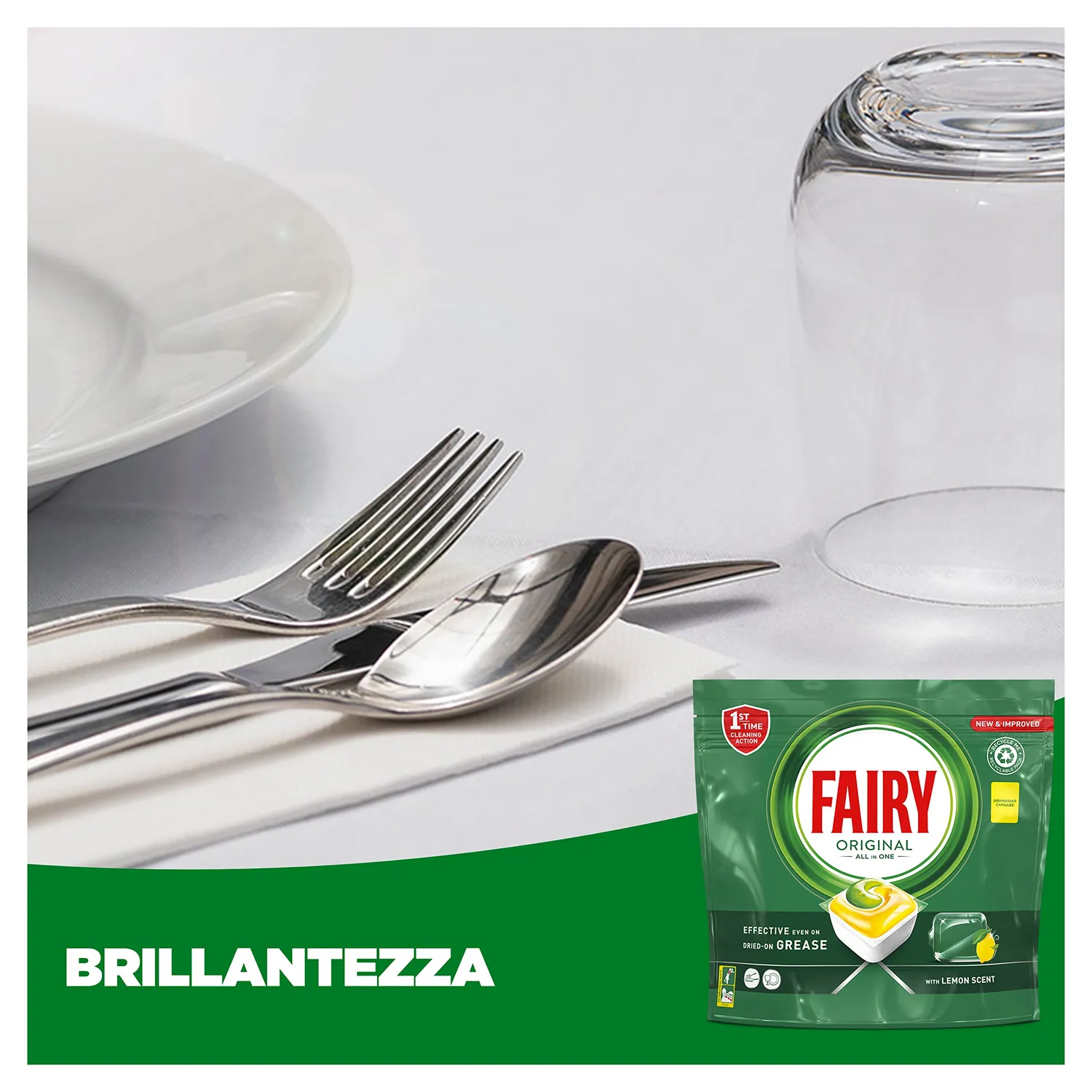 Fairy Original Limone capsule lavastoviglie 62 pz antigrasso