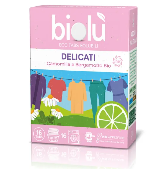 Biolù Eco Tabs delicati bucato 16 tabs camomilla