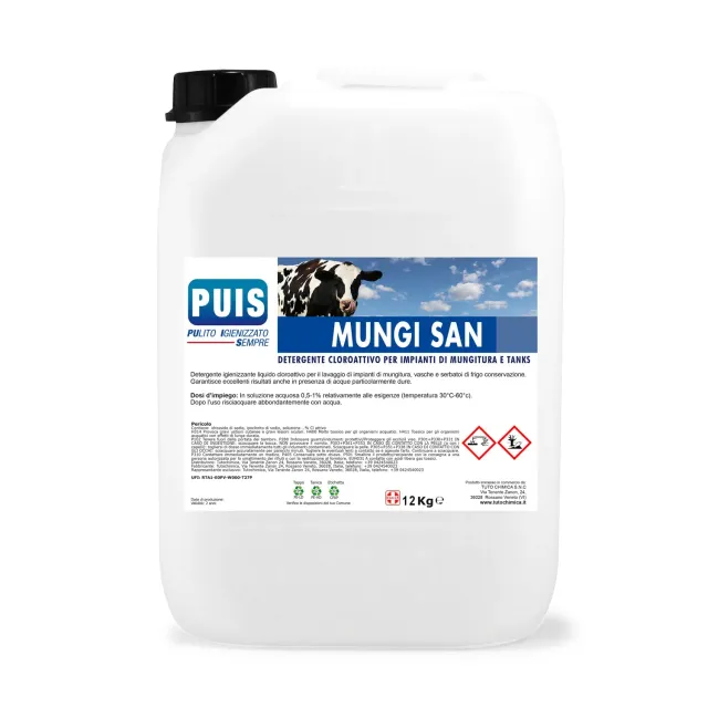Tuto Chimica Puis Mungi San detergente mungitura 12 kg al cloro