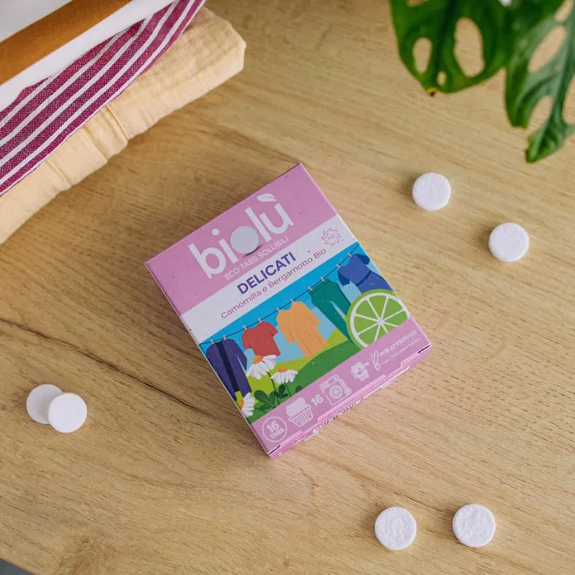 Biolù Eco Tabs delicati bucato 16 tabs camomilla