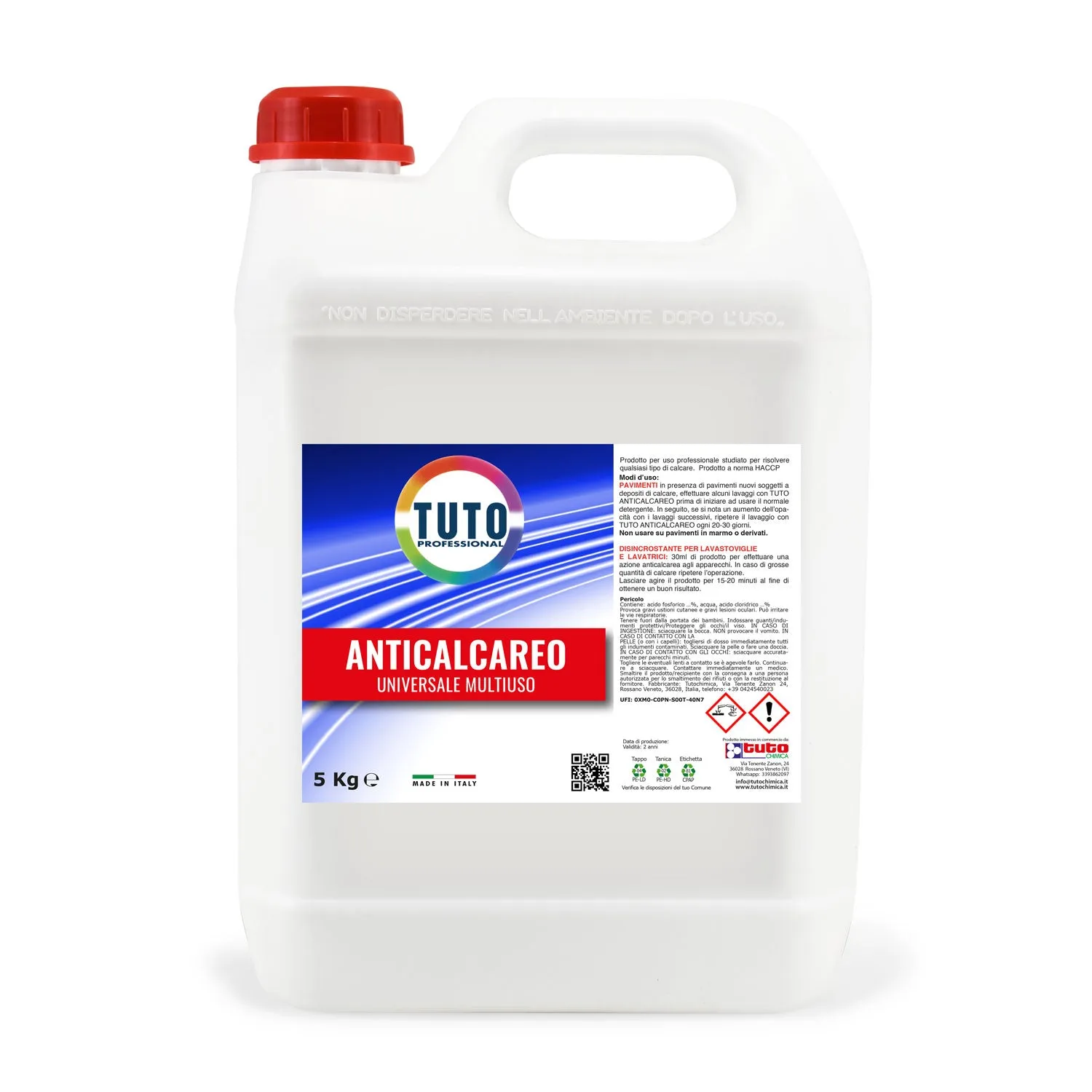 Tuto Anticalcare disincrostante 500 g pavimenti lavatrici