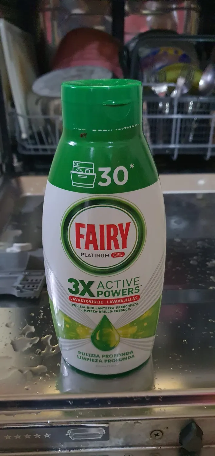 Fairy Platinum Gel lavastoviglie 384 lavaggi limone