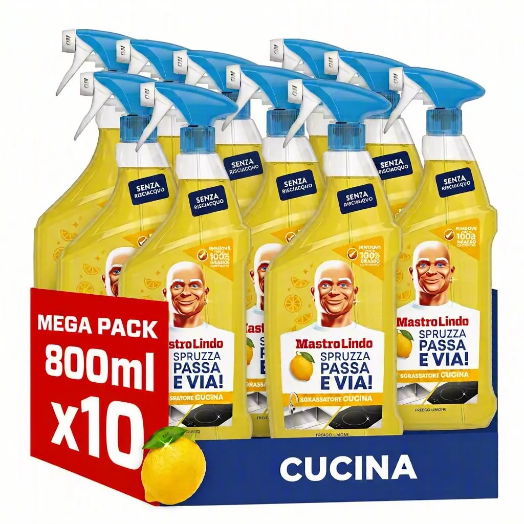Mastro Lindo Multiuso sgrassatore mandarino 10x800ml