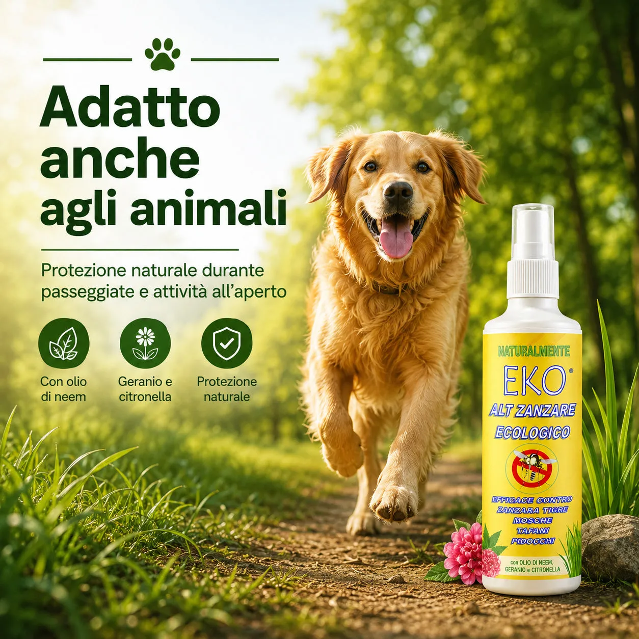 Tuto Chimica Eko Alt repellente zanzare 120 ml ecologico