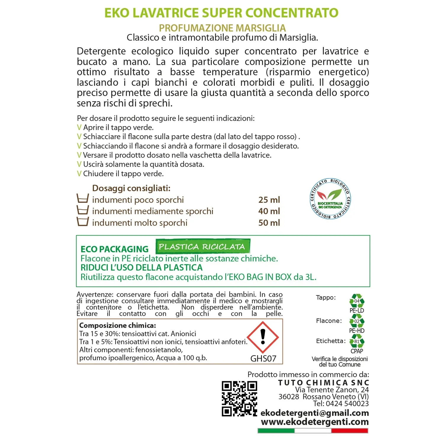 Tuto Chimica Eko Kit 2 Maxi bucato 2x5 L lavanda 200 lavaggi