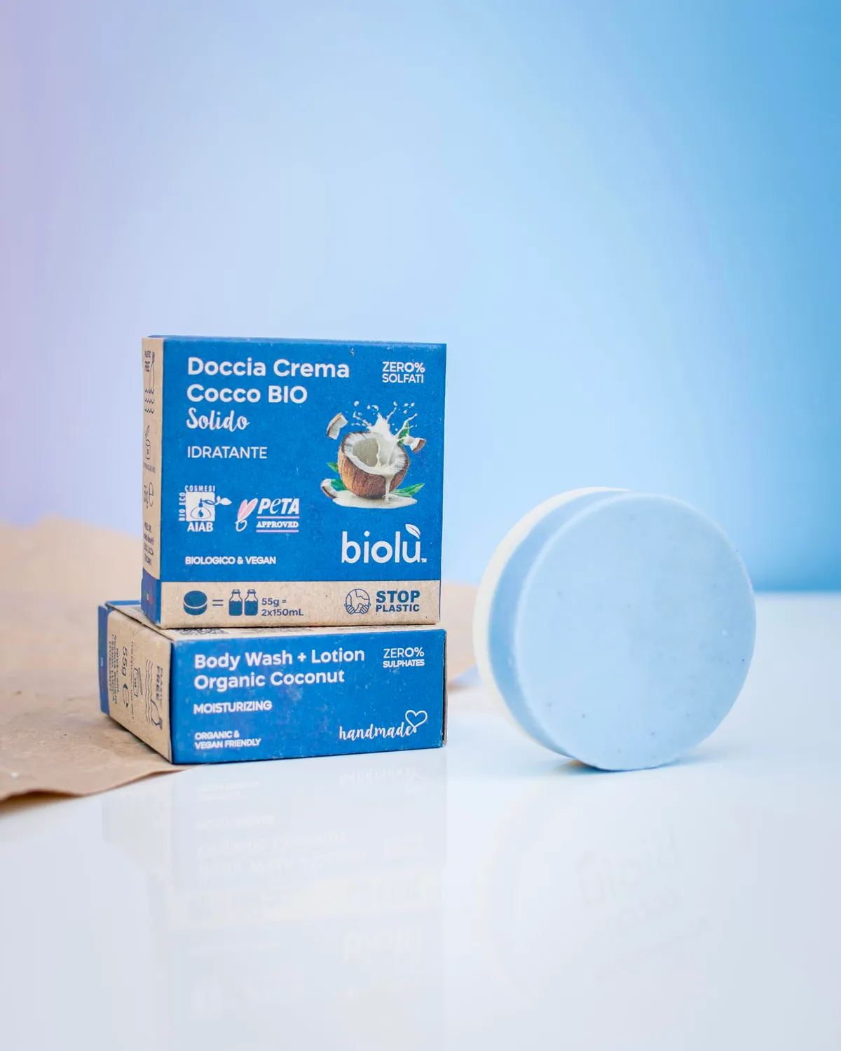 Biolù Solidi Docciacrema Cocco Bio 55g