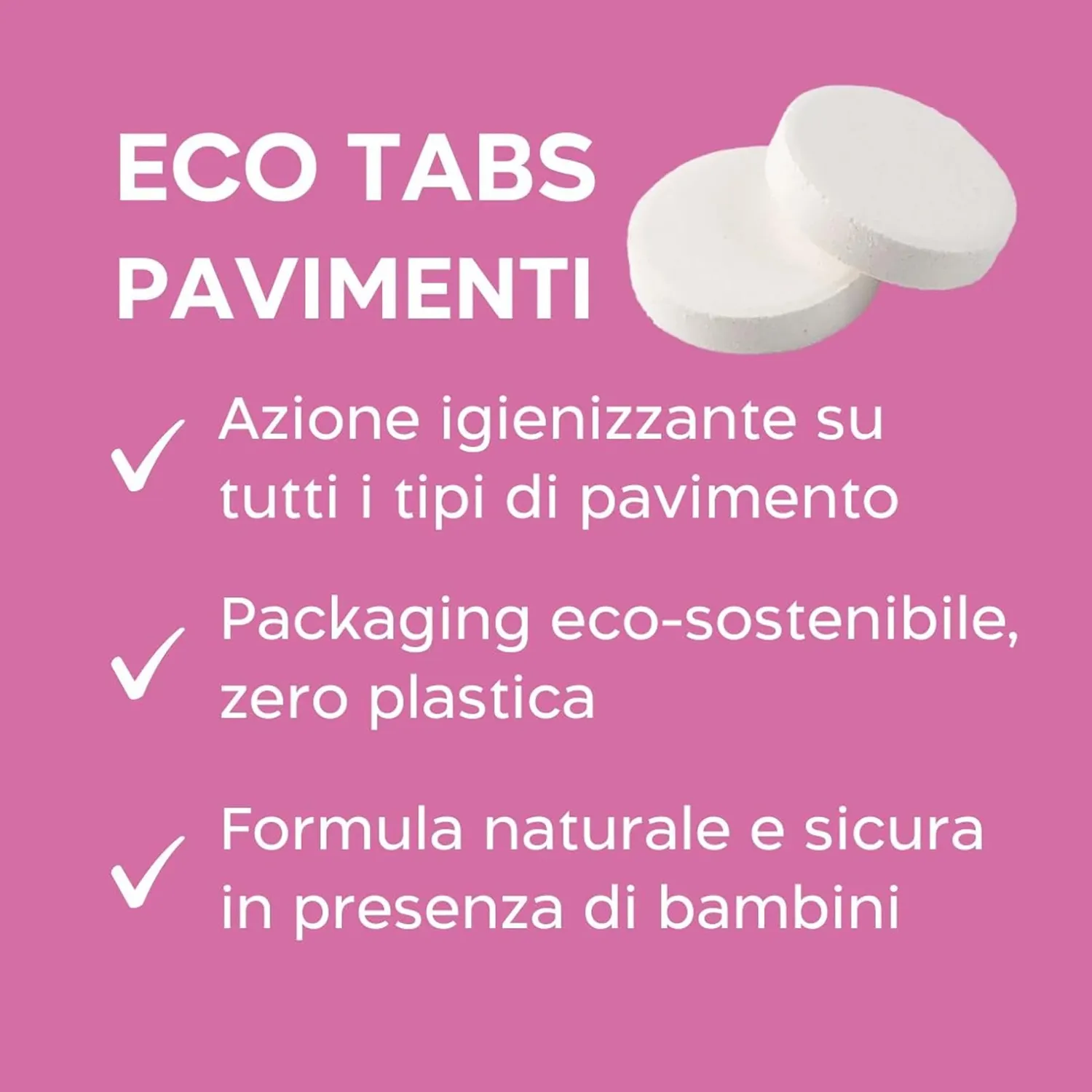 Biolù Eco Tabs detersivo pavimenti 20 tabs eucalipto limone