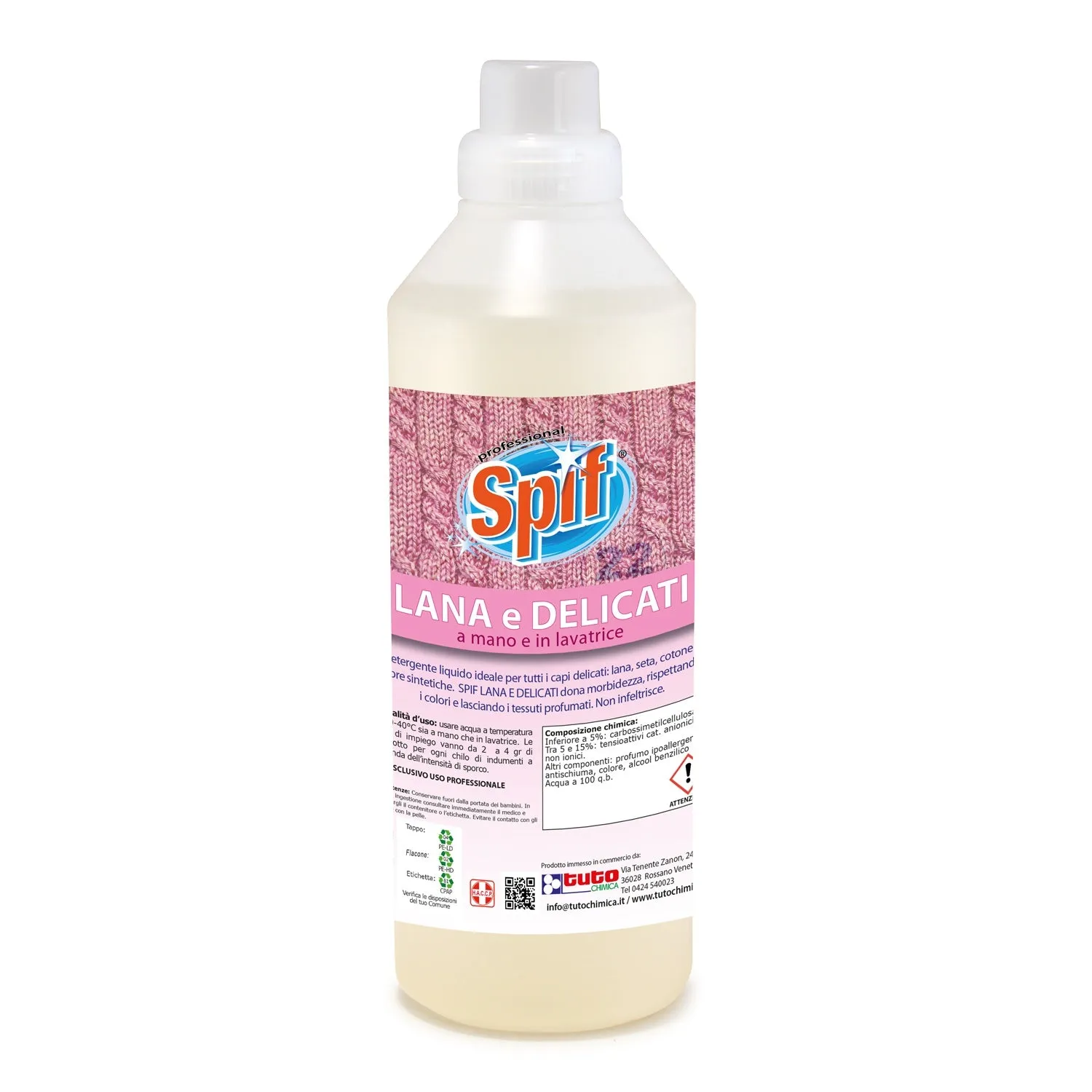 Tuto Chimica Spif Lana e Delicati Detersivo Liquido 1 L Lana