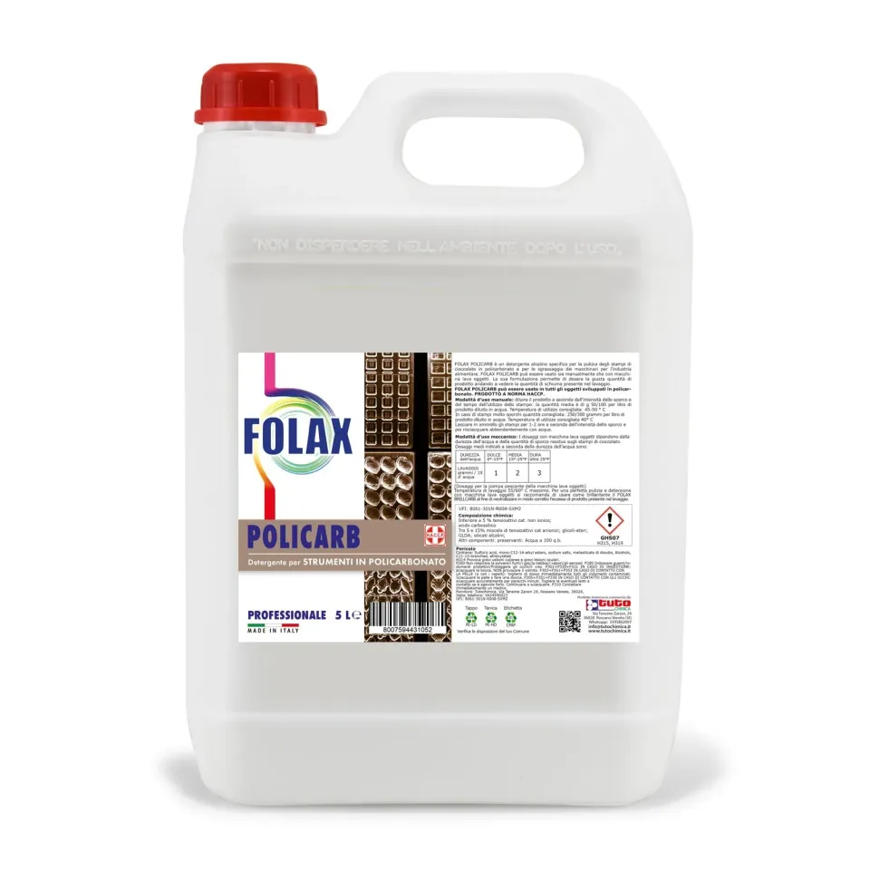 Tuto Chimica Folax Policarb detergente stampi 1L sgrassante