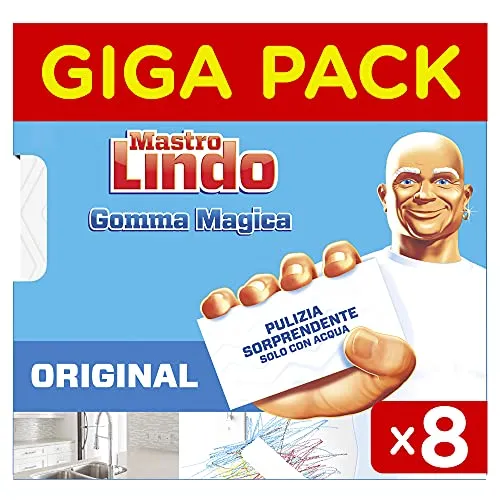 Mastro Lindo Gomma Magica Spugna 8 pezzi triplo strato